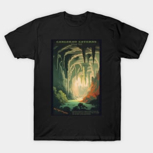 Carlsbad Caverns National Park Vintage Travel  Poster T-Shirt